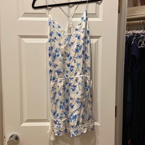 Cami NYC Chandler Floral Print Silk Romper Large
